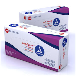 GLOVE LATEX XL SAFE TOUCH NS PF 10/100